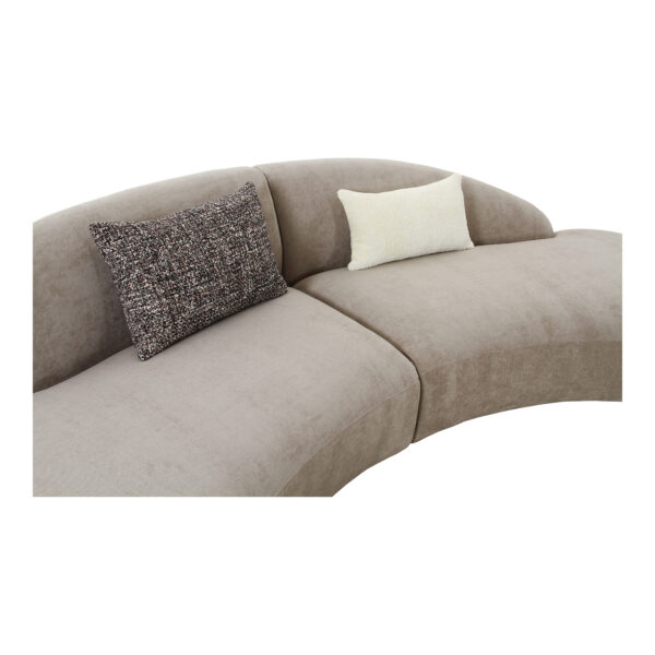 Canapea bej din tesatura chenille Maroc - imagine 8