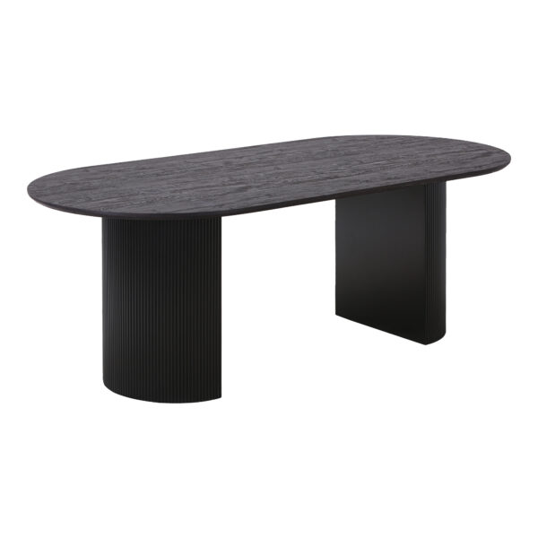 Masa dining ovala maro inchis 100x210x75 Maroon