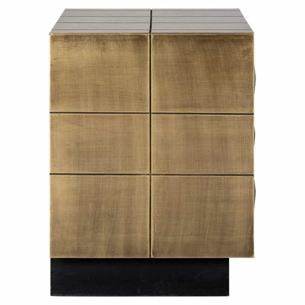 Noptiera aurie din MDF Indianna - imagine 4