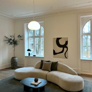 Canapea bej din tesatura chenille Maroc