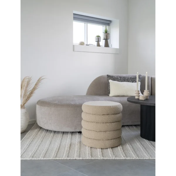 Canapea bej din tesatura chenille Maroc - imagine 10