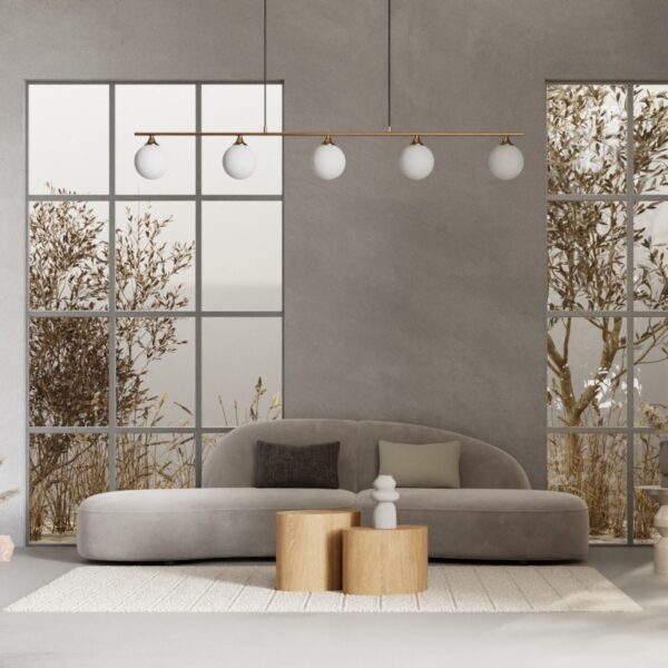 Canapea bej din tesatura chenille Maroc - imagine 11