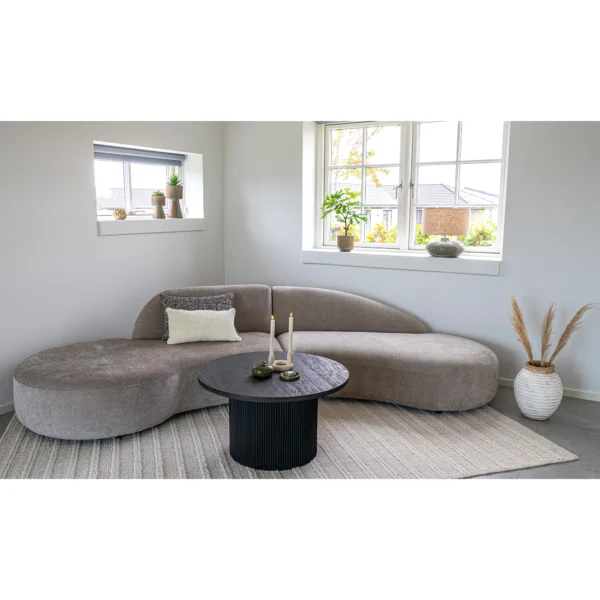 Canapea bej din tesatura chenille Maroc - imagine 9