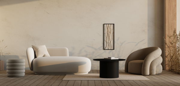 Pat de zi bej din tesatura boucle Ginevra - imagine 7