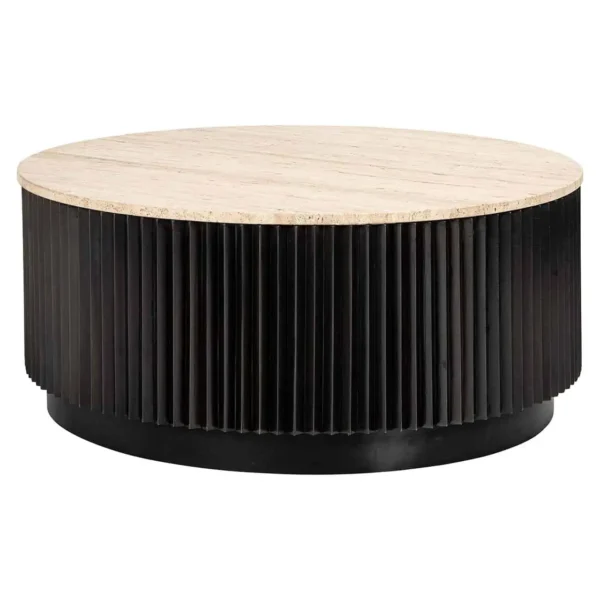 masa de cafea bej / negru