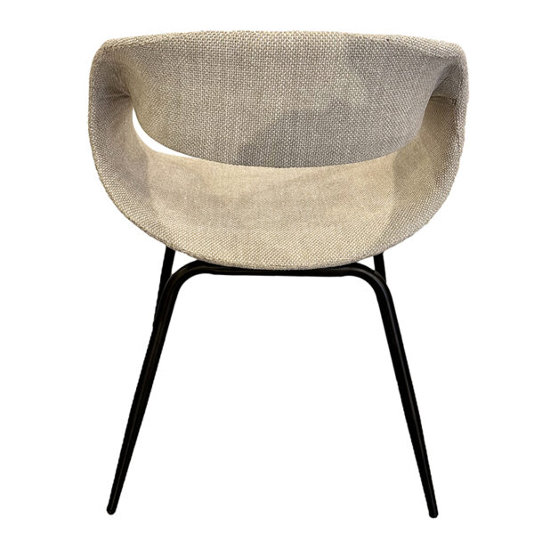 Set 2 scaune dining din tesatura bej Twist - imagine 5