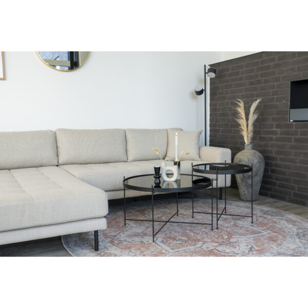 Covor rotund din chenille portocaliu Ø200 cm Vadodara - imagine 4