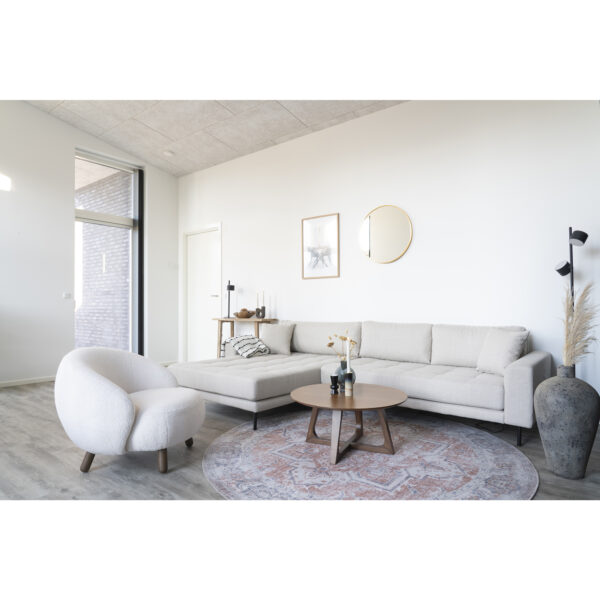 Covor rotund din chenille portocaliu Ø200 cm Vadodara - imagine 5