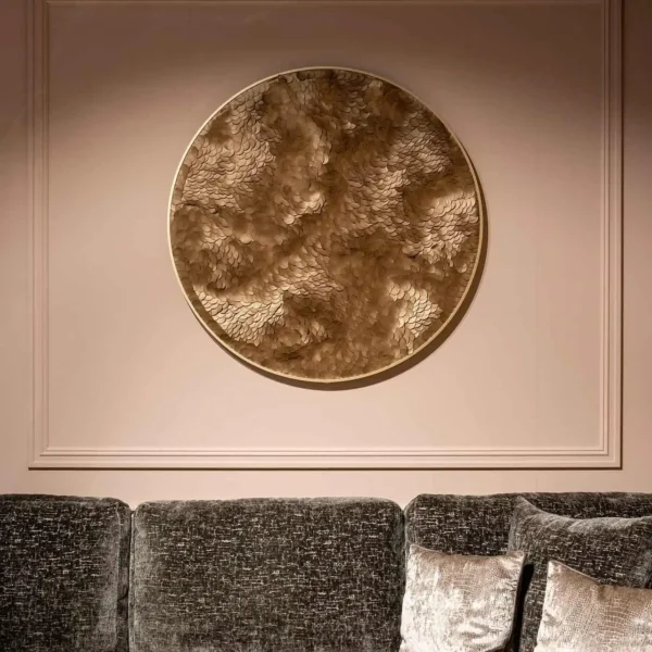 Decoratiune de perete aurie din aluminiu Las Vegas - imagine 4