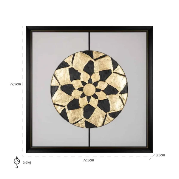 Decoratiune de perete din MDF si poliuretan The Sun - imagine 4