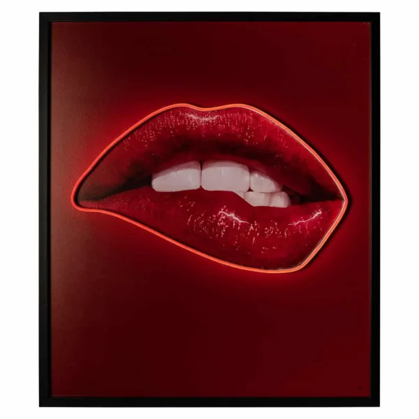 Decoratiune luminoasa din MDF si lemn La Bouche