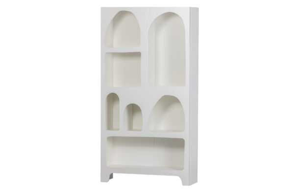 Dulap alb din lemn 180x95 cm Japandi - imagine 2