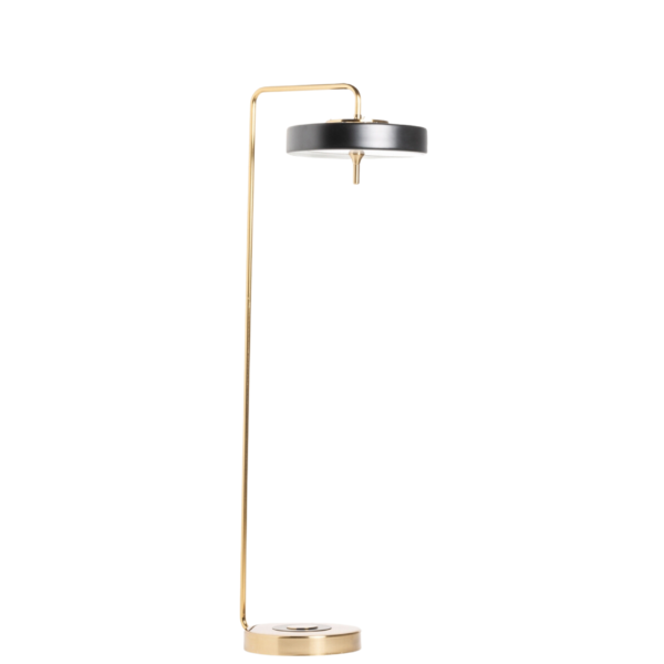 Lampadar auriu din fier si acril Bregenz