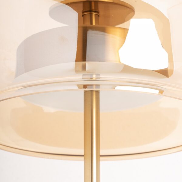 Lampadar auriu din fier si cristal Karen - imagine 3