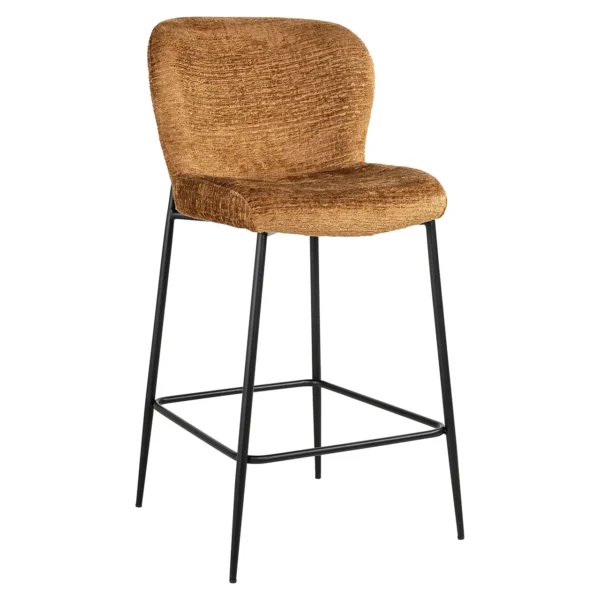 Scaun de bar din tesatura coniac h96 Gloria