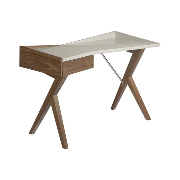 Birou maro din lemn de nuc Pearl Gray