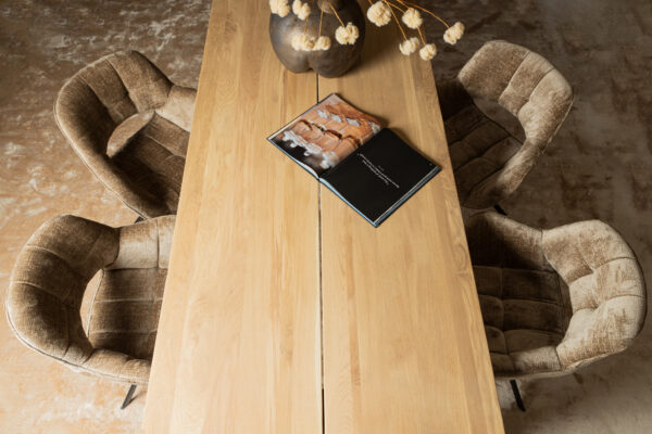 Set 2 scaune dining gri maro din tesatura Luisa - imagine 7