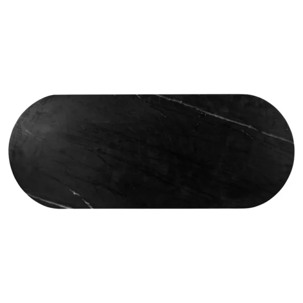 Consola aurie/neagra din MDF si marmura Ironville - imagine 7