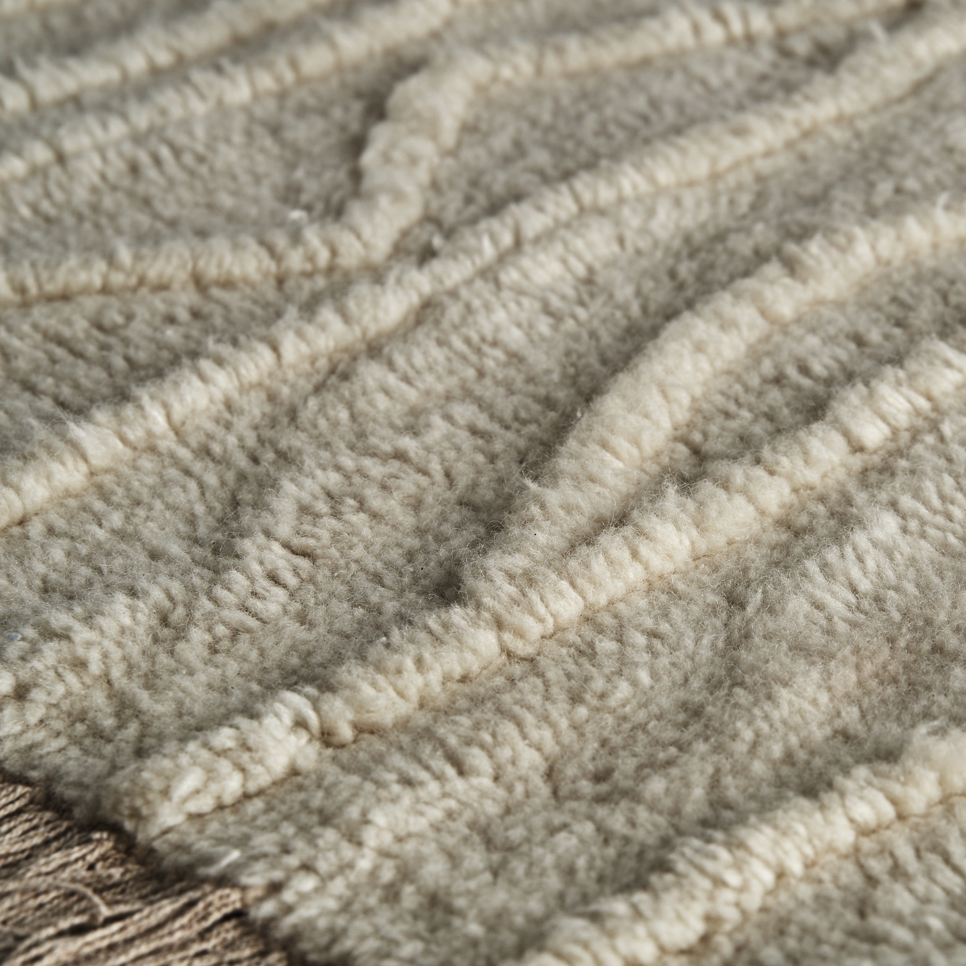 Covor crem din lana si fibre naturale 200x300 Yvonne - imagine 2