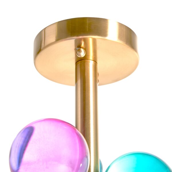 Lustra multicolora din cristal si fier Rio - imagine 2