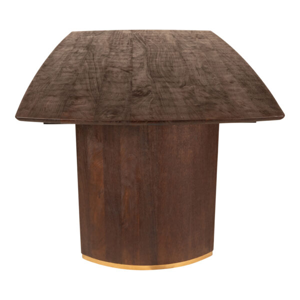 Masa dining maro dreptunghiulara din lemn 200x100 Ostara - imagine 4