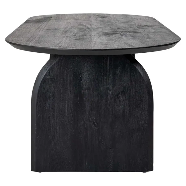 Masa dining neagra din lemn de mango Atlas - imagine 4