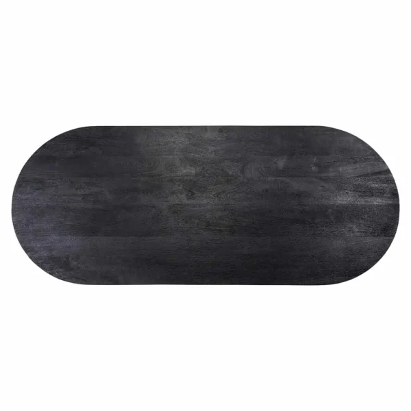 Masa dining neagra din lemn de mango Atlas - imagine 5