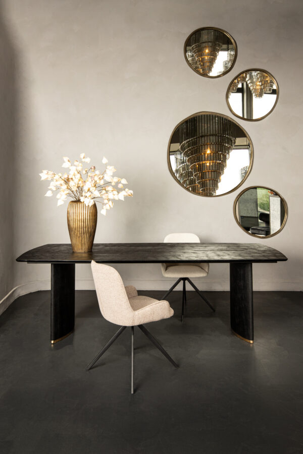 Masa dining maro dreptunghiulara din lemn 200x100 Ostara - imagine 2