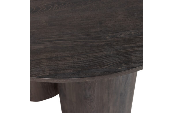 Masa dining rotunda maro din MDF Ø120 Navajo - imagine 5