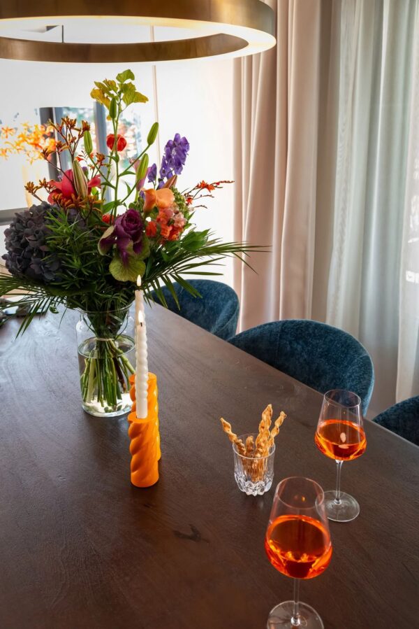 Masa dining aramie din fier si lemn de acacia 230x100 Victoria - imagine 6