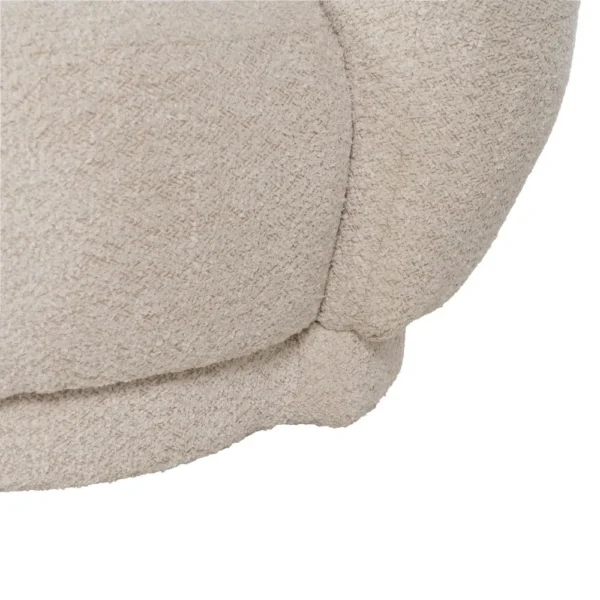 Canapea bej din tesatura boucle Leander - imagine 7