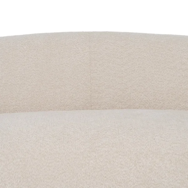 Canapea bej din tesatura boucle Leander - imagine 5