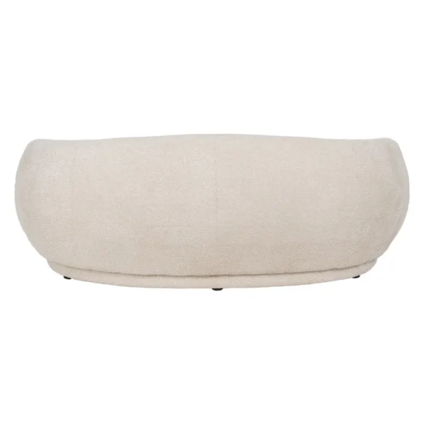 Canapea bej din tesatura boucle Leander - imagine 3