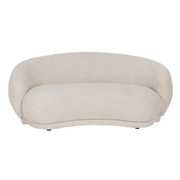 Canapea bej din tesatura boucle Leander
