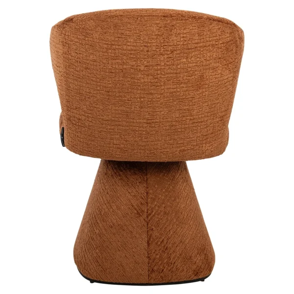 Fotoliu caramiziu din tesatura chenille Cozette - imagine 5