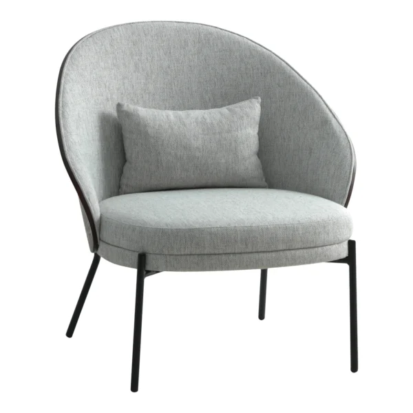 Fotoliu lounge gri/maro din tesatura Tiletto