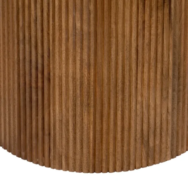 Masa dining rotunda maro din lemn de mango Ø120 Madera - imagine 7