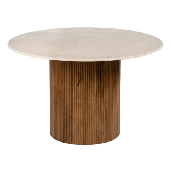Masa dining rotunda maro din lemn de mango Ø120 Madera