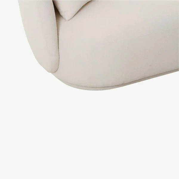 Pat de zi bej din tesatura boucle Ginevra - imagine 6