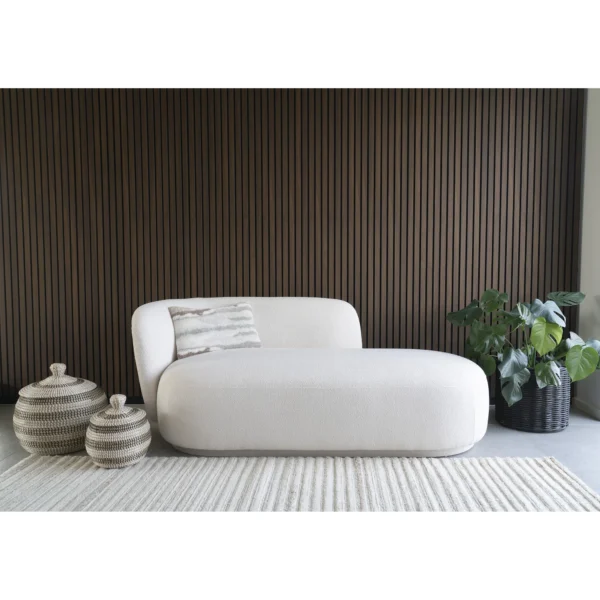 Pat de zi bej din tesatura boucle Ginevra - imagine 2