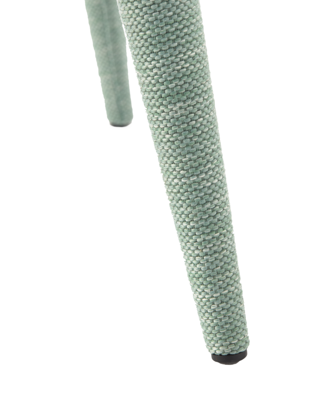 Scaun de bar verde menta din tesatura texturata Cosy - imagine 6