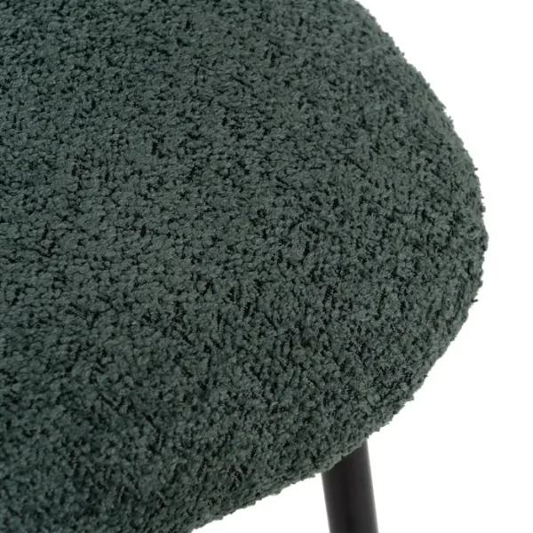 Set 2 scaune dining verzi din tesatura boucle Keanu - imagine 6