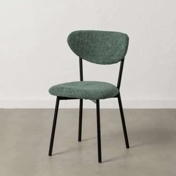 Set 2 scaune dining verzi din tesatura boucle Keanu - imagine 7