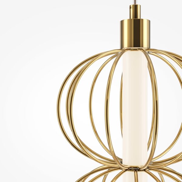 Aplica de perete cu led din metal Golden Cage - imagine 3