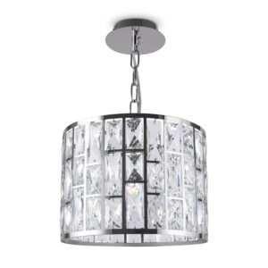 Candelabru argintiu cu 1 bec Geronimo
