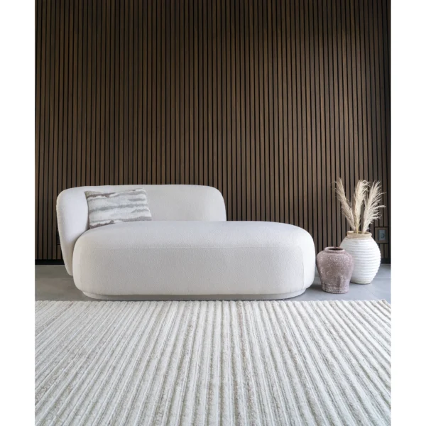 Covor din lana si bumbac bej 160x230 cm Mango - imagine 3