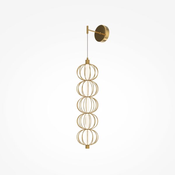 Aplica de perete cu led din metal Golden Cage - imagine 7
