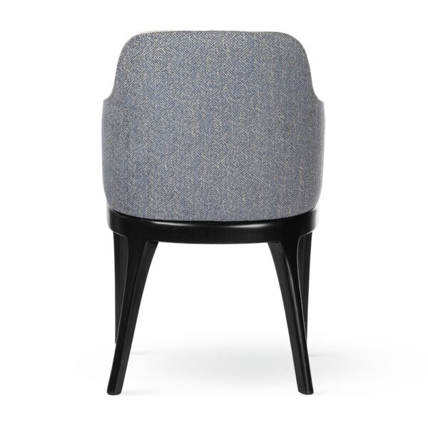 Scaun dining crem /negru din tesatura Harold - imagine 5