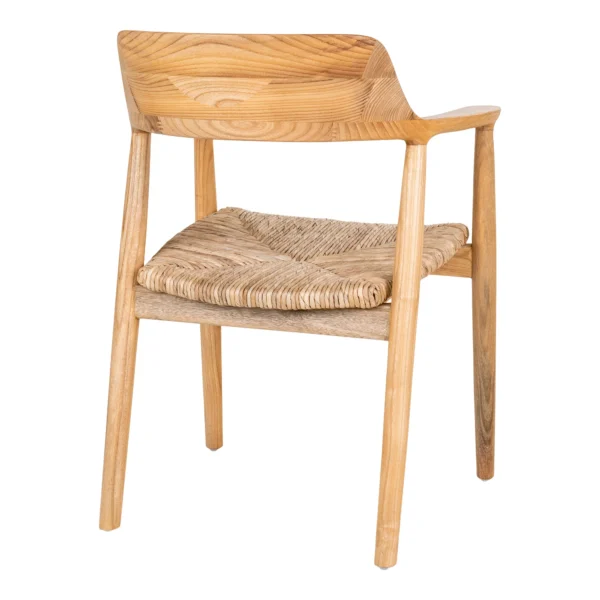 Set 2 scaune dining bej natur din lemn Getafe - imagine 4