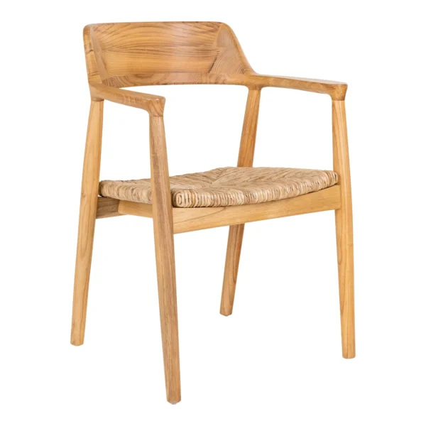 Set 2 scaune dining bej natur din lemn Getafe